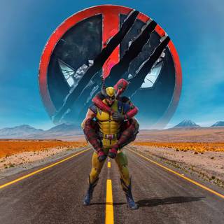 Deadpool and Wolverine film desktop wallpaper