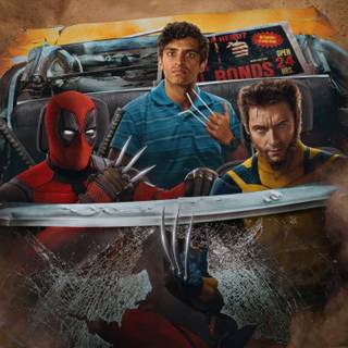 Deadpool and Wolverine film desktop wallpaper