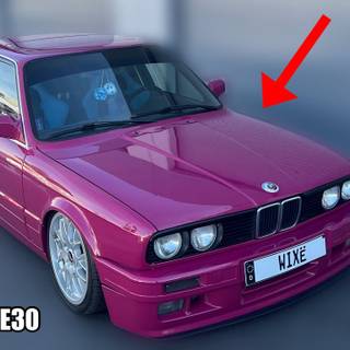 BMW E30 purpule wallpaper