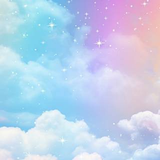 Sparkly rainbow wallpaper