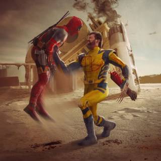 Deadpool and Wolverine film desktop wallpaper