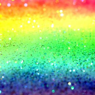 Sparkly rainbow wallpaper