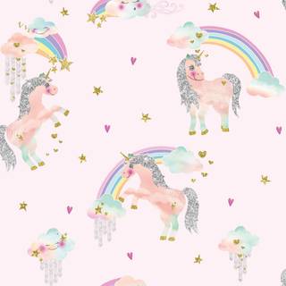 Sparkly rainbow wallpaper