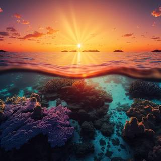 Underwater 8k wallpaper