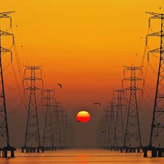 Electric pole wallpaper