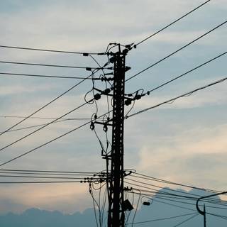 Electric pole wallpaper