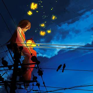 Electric pole wallpaper