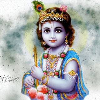 Krishna childhood wallpaper