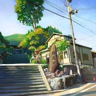 Electric pole wallpaper