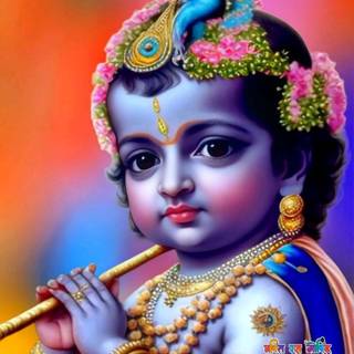 Krishna childhood wallpaper