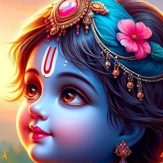 Krishna childhood wallpaper