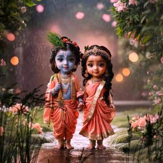 Krishna childhood wallpaper