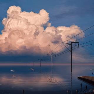 Electric pole wallpaper