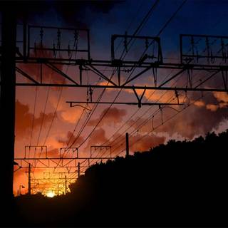 Electric pole wallpaper