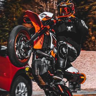 Motorcycle wheelie wallpaper