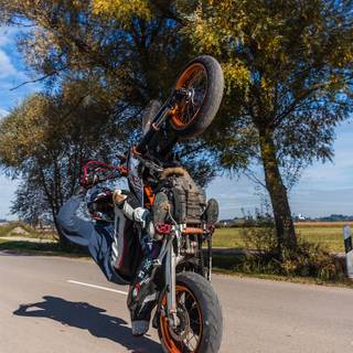 Motorcycle wheelie wallpaper