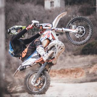 Motorcycle wheelie wallpaper