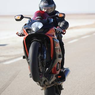 Motorcycle wheelie wallpaper