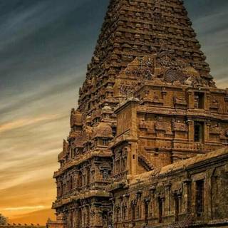South Indian temple wallpaper