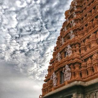 South Indian temple wallpaper