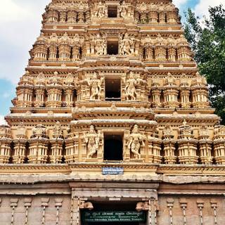 South Indian temple wallpaper