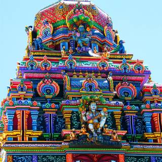 South Indian temple wallpaper