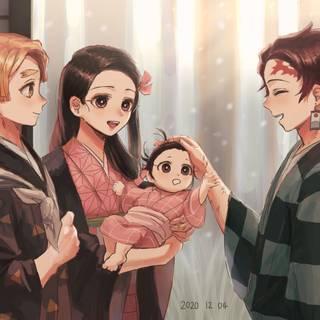 Baby Demon Slayer wallpaper