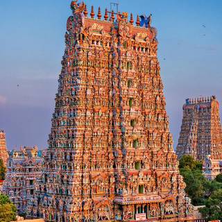 South Indian temple wallpaper