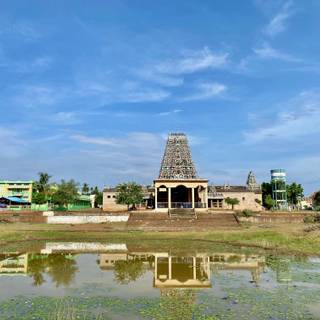 South Indian temple wallpaper