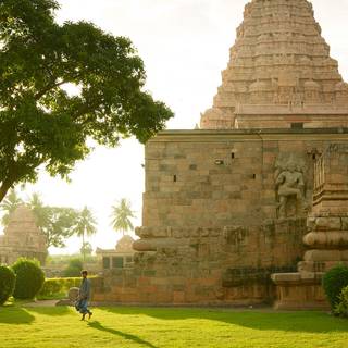 South Indian temple wallpaper