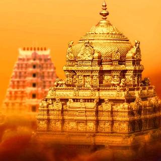 South Indian temple wallpaper
