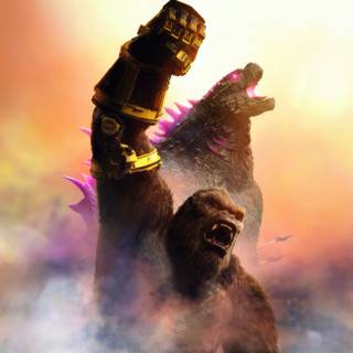 Godzilla x Kong poster wallpaper