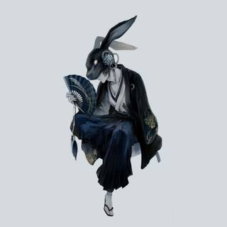 Bunny mask wallpaper