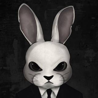 Bunny mask wallpaper