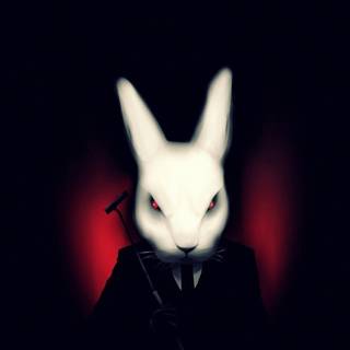 Bunny mask wallpaper