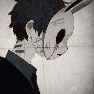 Bunny mask wallpaper