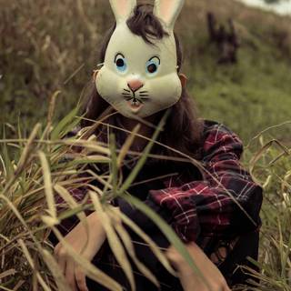Bunny mask wallpaper
