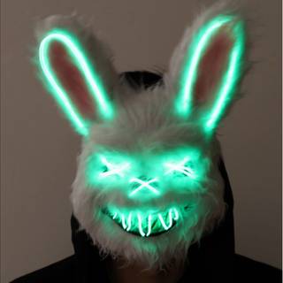 Bunny mask wallpaper
