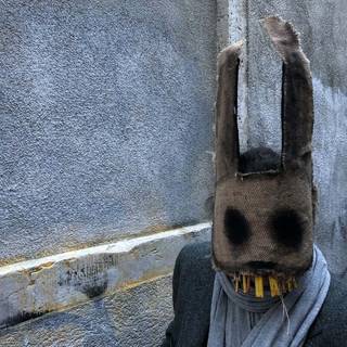 Bunny mask wallpaper