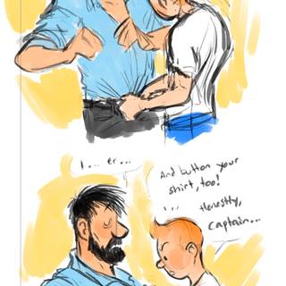 Captain Haddock wallpaper