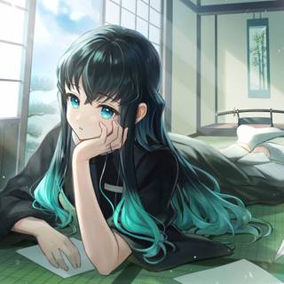 Muichiro cute wallpaper