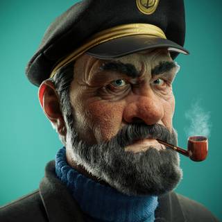 Captain Haddock wallpaper