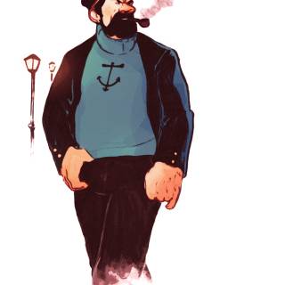 Captain Haddock wallpaper