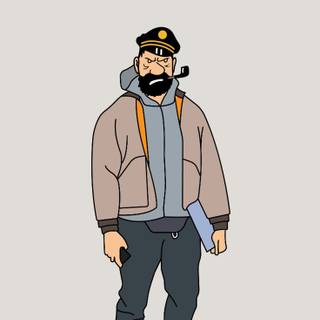 Captain Haddock wallpaper