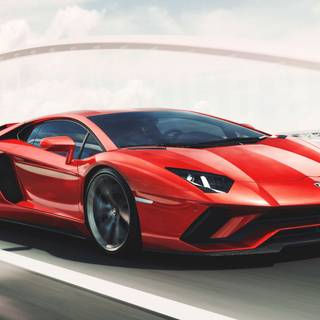 Red Lamborghini 4k wallpaper