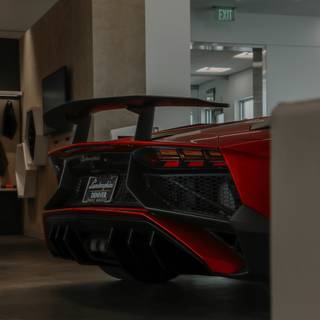 Red Lamborghini 4k wallpaper