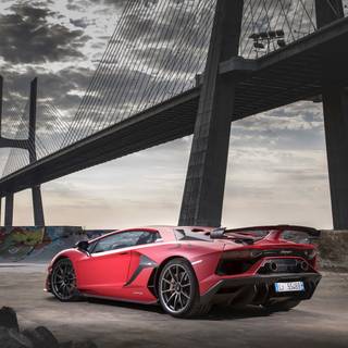 Red Lamborghini 4k wallpaper