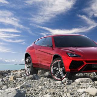 Red Lamborghini 4k wallpaper