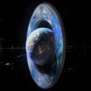 Space city 4k wallpaper