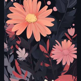 Aesthetic flower phone wallpaper